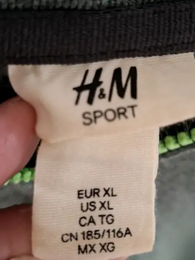 Polerón con capucha H&M Sport verde talla XL - miniatura 3