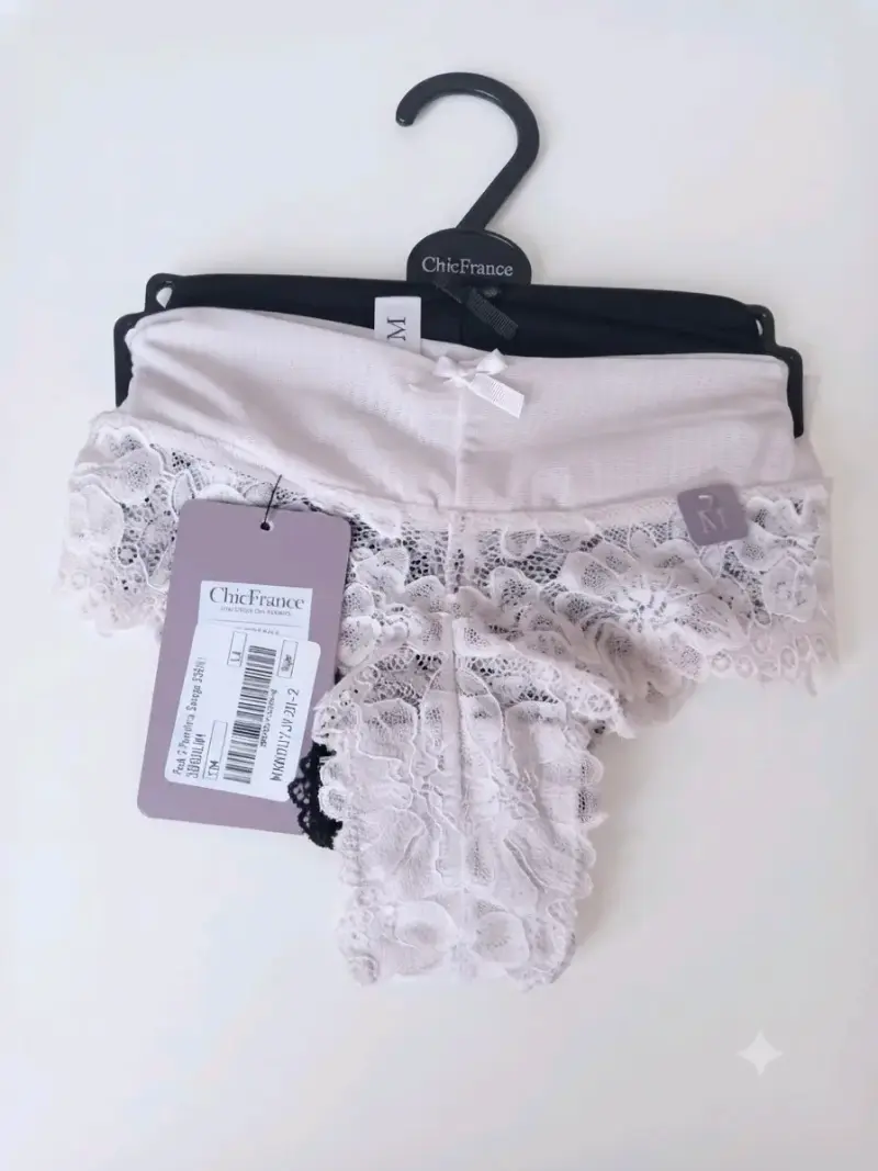 Pack de calzones de encaje ChicFrance talla M