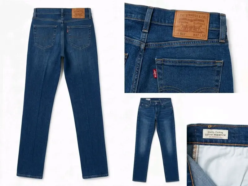 Jeans Levi's 511 Slim Fit Azul Mujer Tiro bajo