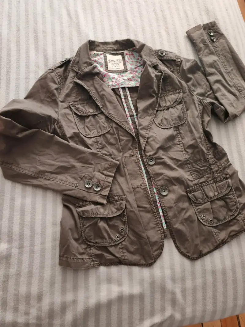 Chaqueta Esprit Mujer Talla L Color Caqui
