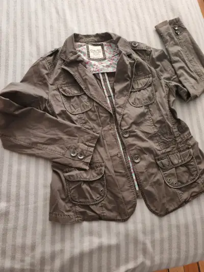 Chaqueta Esprit Mujer Talla L Color Caqui - miniatura 1