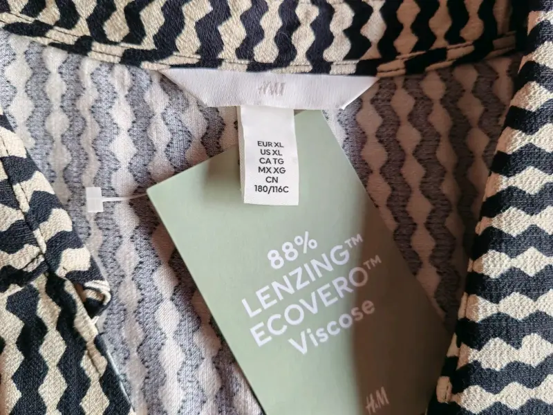 Vestido estampado de viscosa H&M XL - 3