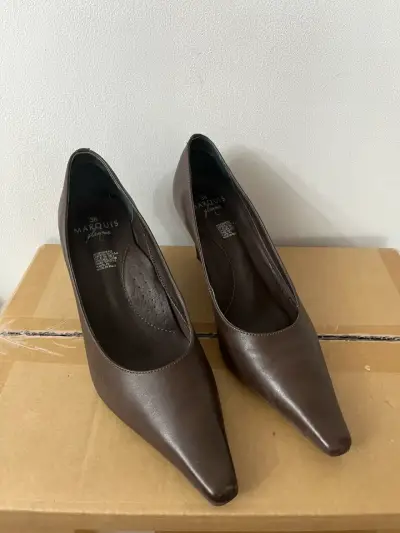 Zapatos de Tacón Cuña Marrón Marquis Talla 38 - miniatura 1