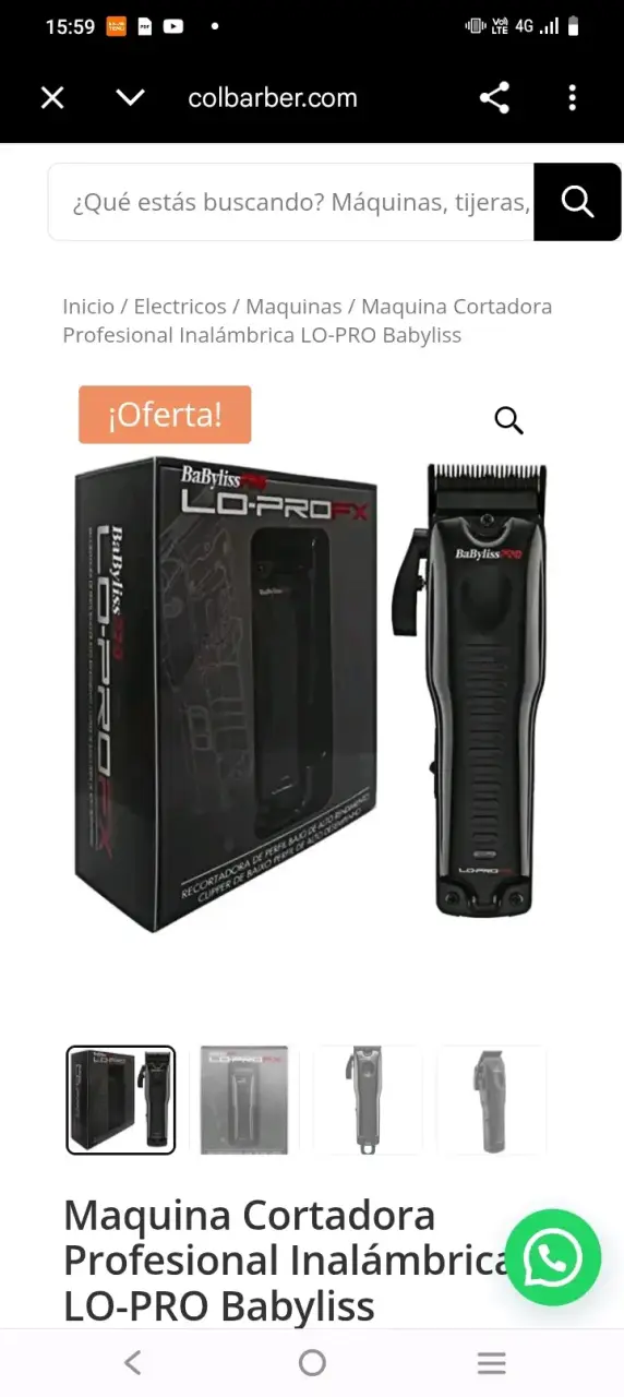 Cortapelos Babyliss Pro Lo-Pro FX con Accesorios - 5