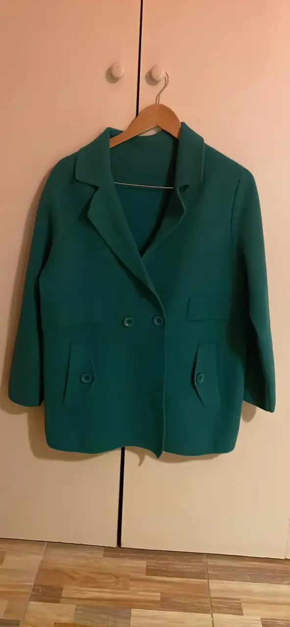 Blazer verde elegante para mujer - 1