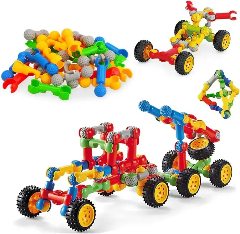 🧩 Juego de Construcción e Ingenio – 72 piezas - 2