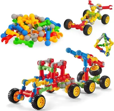 🧩 Juego de Construcción e Ingenio – 72 piezas - miniatura 2