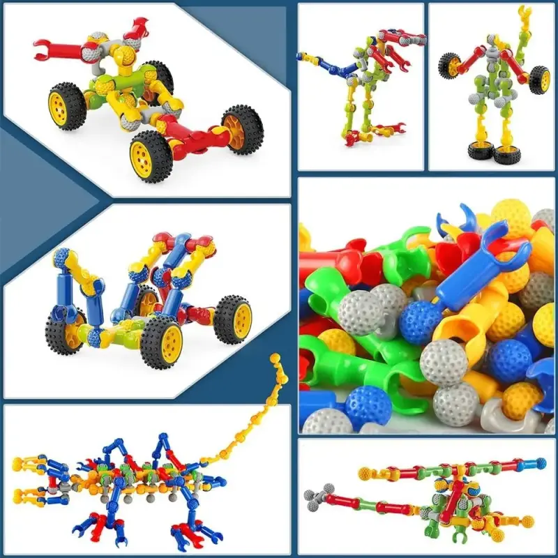 🧩 Juego de Construcción e Ingenio – 72 piezas - 3