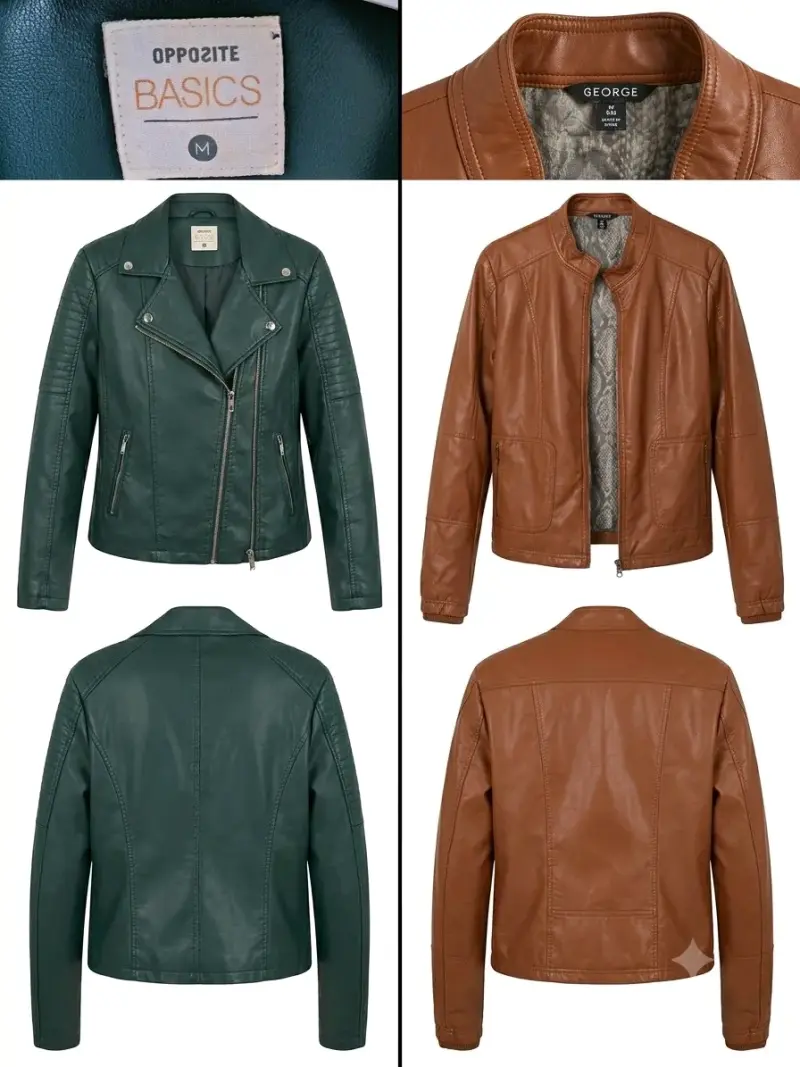 Chaquetas de cuero sintéticas