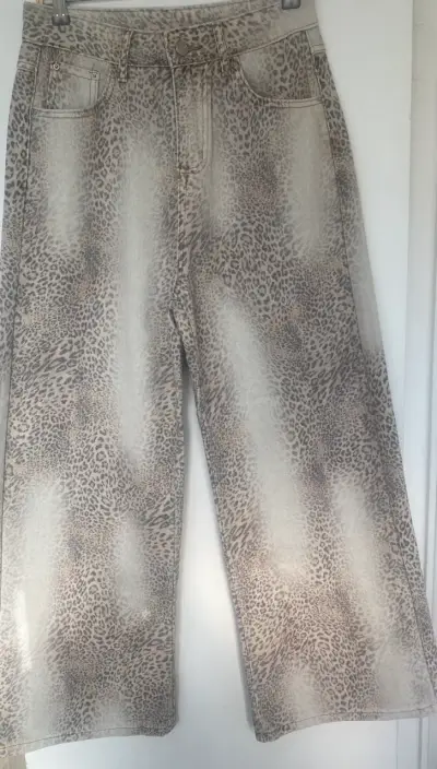 Pantalones anchos estampado animal print - miniatura 2