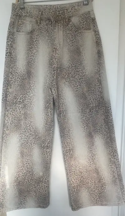 Pantalones anchos estampado animal print - miniatura 3