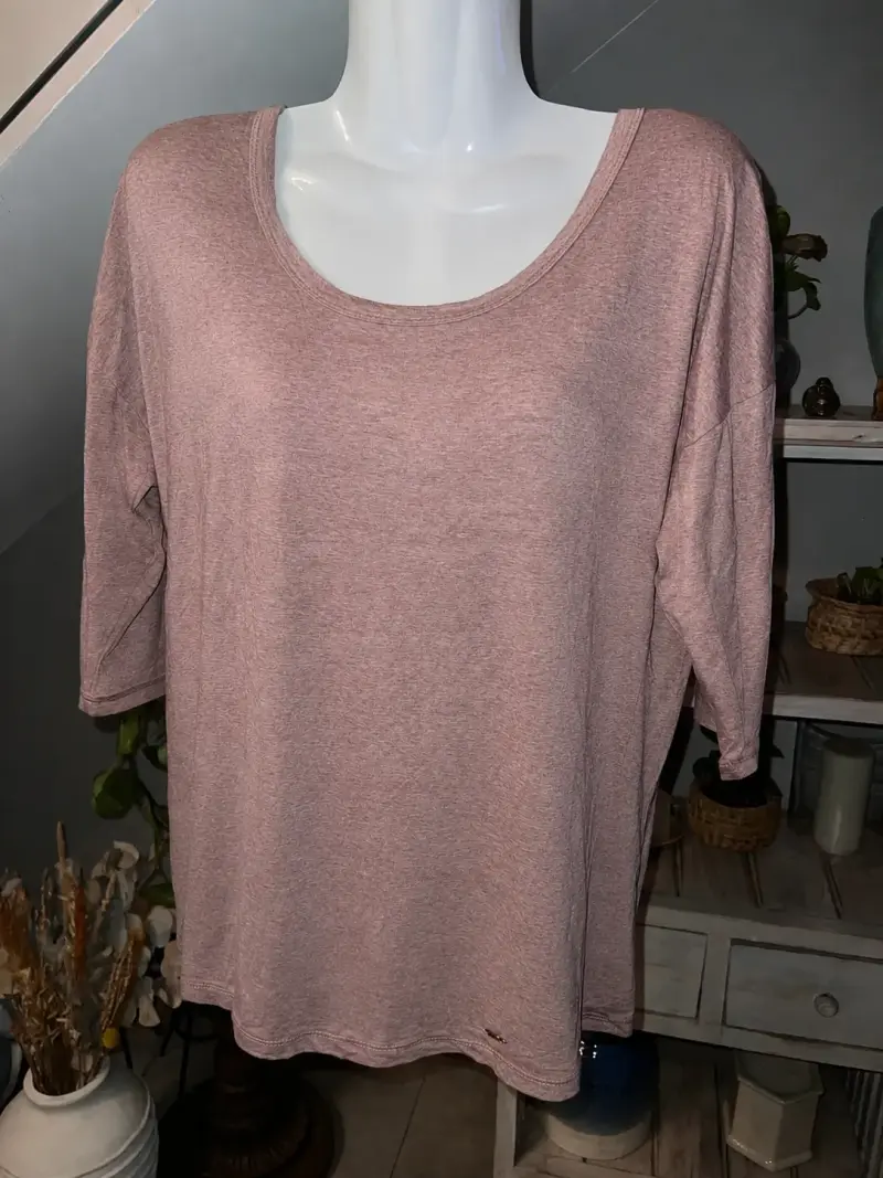 Polera manga 3/4 rosa Umbrale - 1
