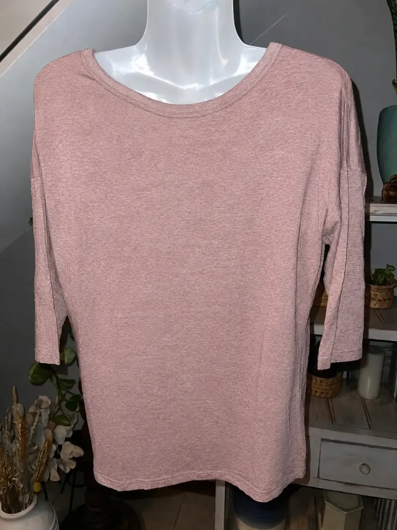 Polera manga 3/4 rosa Umbrale - 2