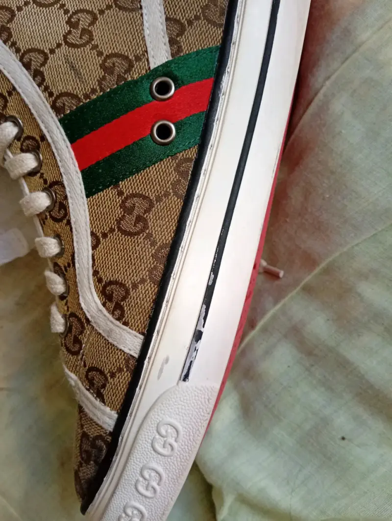 Zapatillas altas Gucci monograma beige - 5