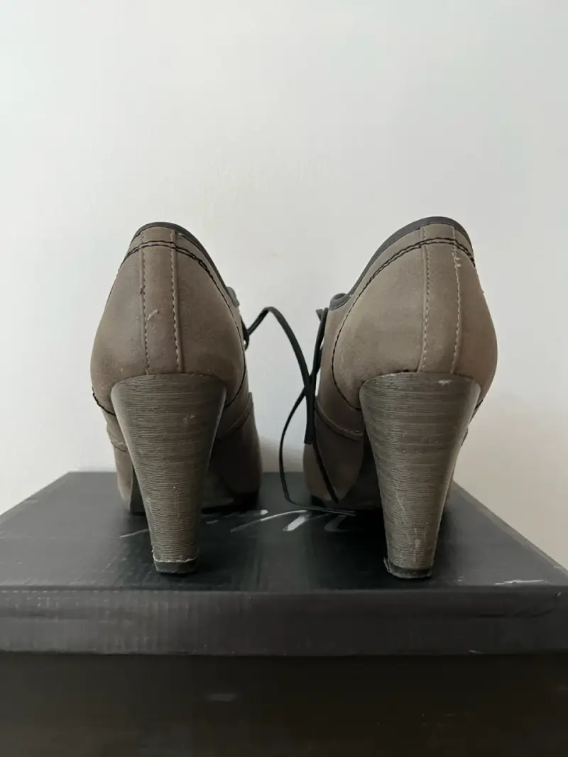 Zapatos de Tacón Gris para Mujer - 3