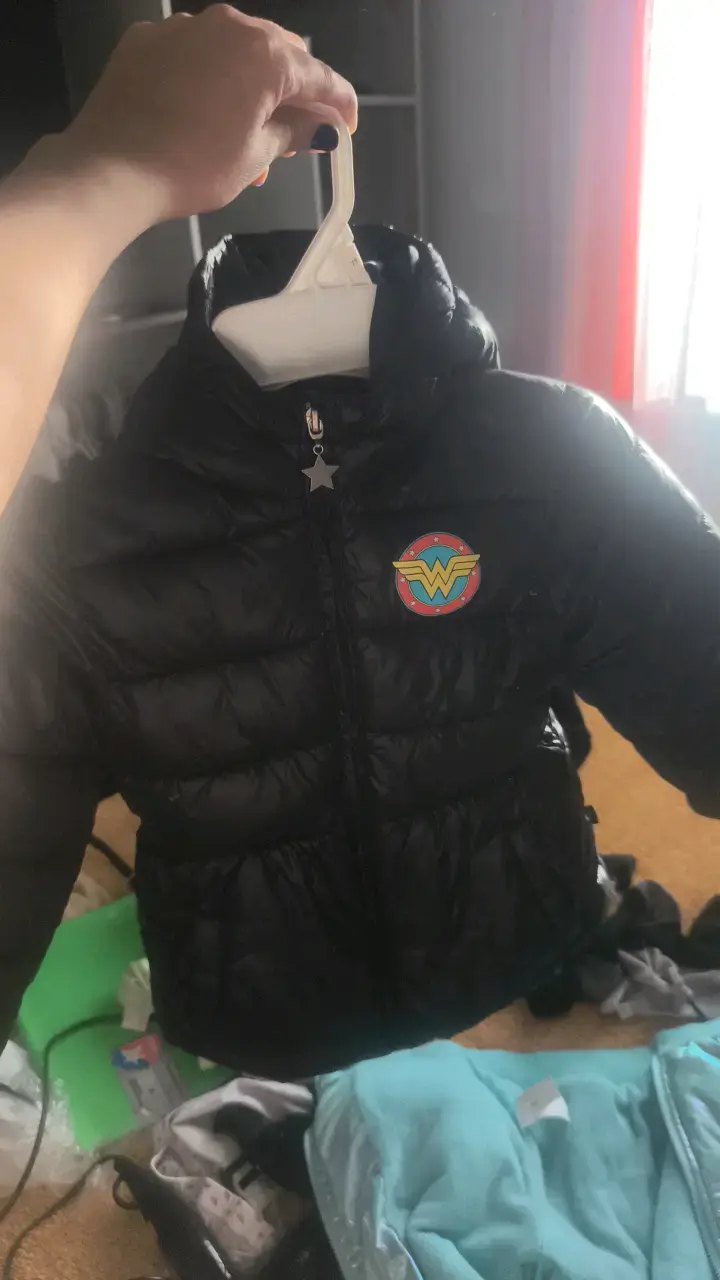 Chaqueta negra Wonder Woman para niña - 1