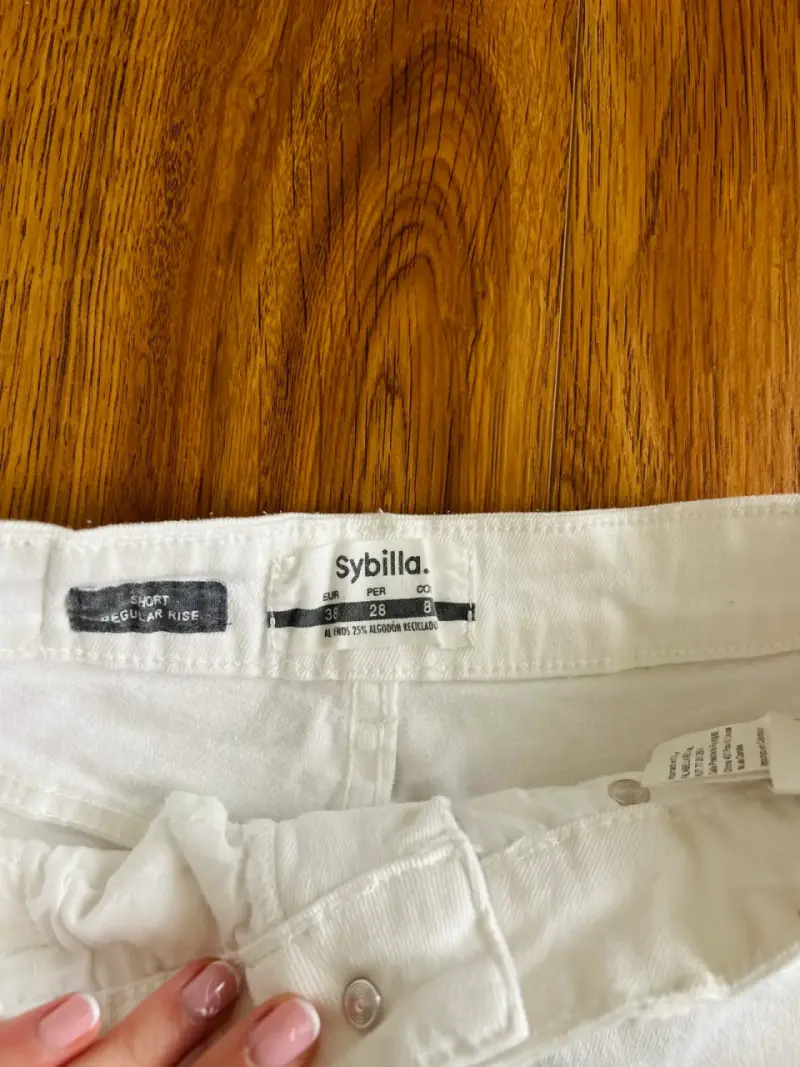 Shorts de mezclilla blancos Sybilla para mujer - 2