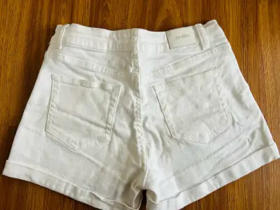 Shorts de mezclilla blancos Sybilla para mujer - miniatura 3