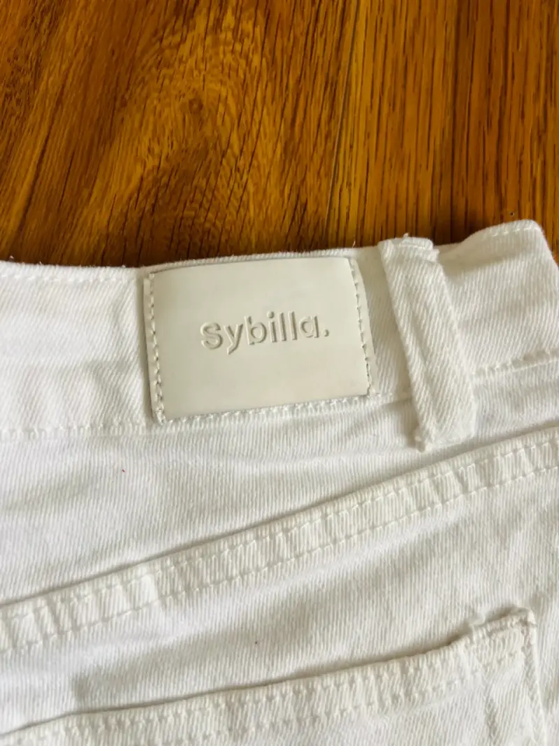 Shorts de mezclilla blancos Sybilla para mujer - 4