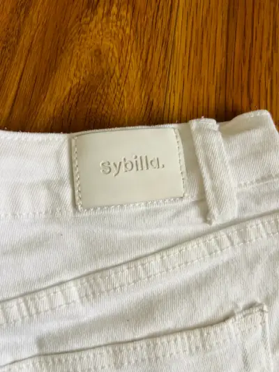 Shorts de mezclilla blancos Sybilla para mujer - miniatura 4