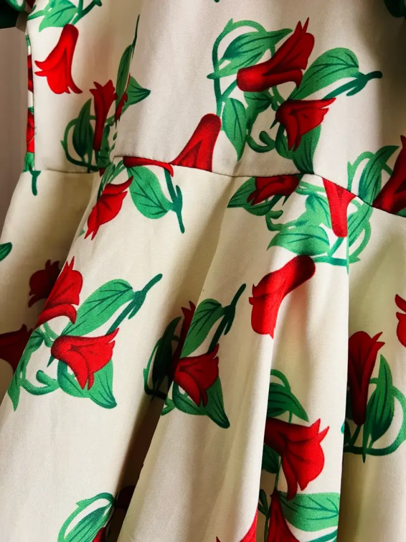 Traje Cueca junto con su lazo verde talla 14 - 3