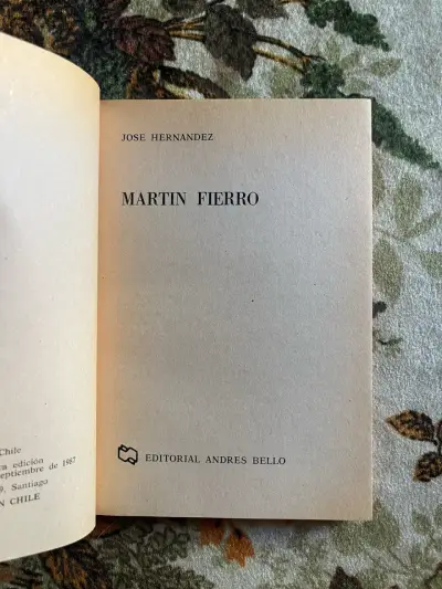 Libro Martín Fierro de José Hernández - miniatura 2