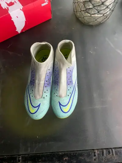 Botines de fútbol Nike Mercurial Superfly verdes - miniatura 1