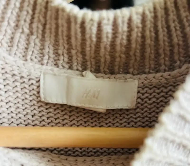 Chaleco sin mangas beige H&M de punto - 2