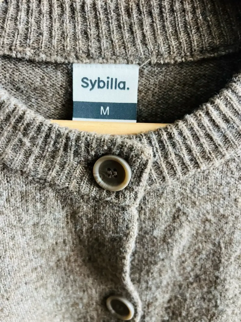 Cardigan de lana marrón Sybilla para mujer - 2
