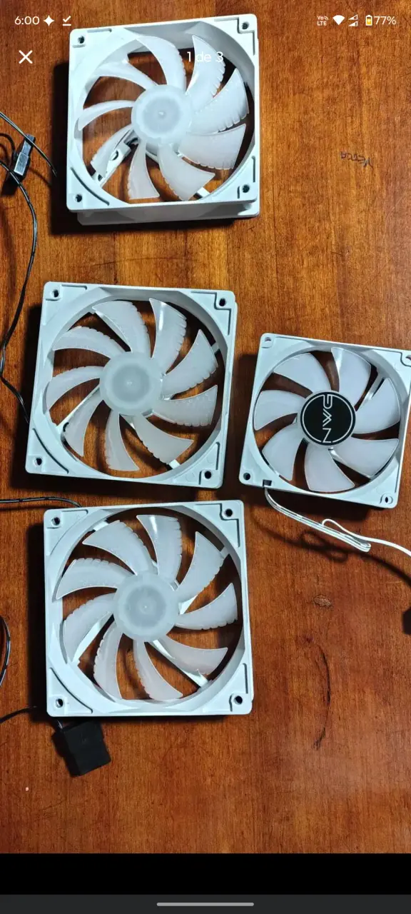 Ventiladores para PC blancos