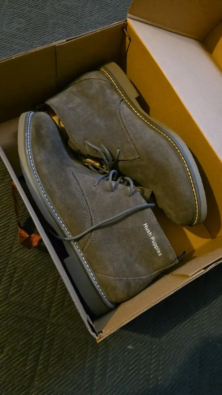 Botines de gamuza gris Hush Puppies talla 40