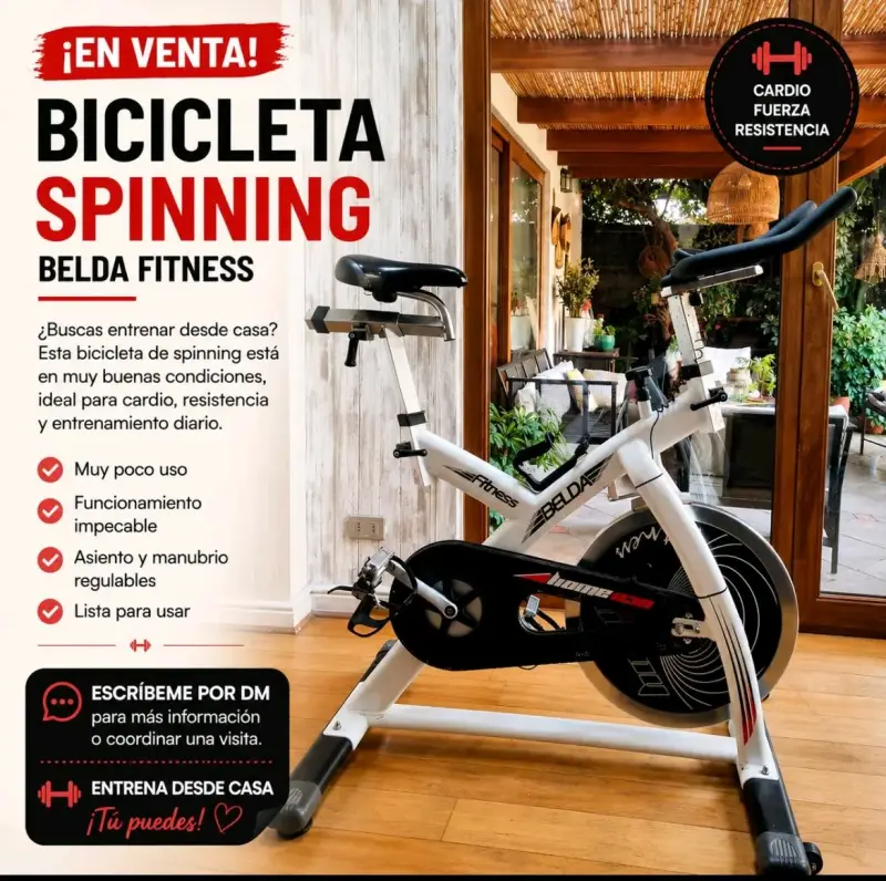 Bicicleta de Spinning Belda Fitness en Buen Estado