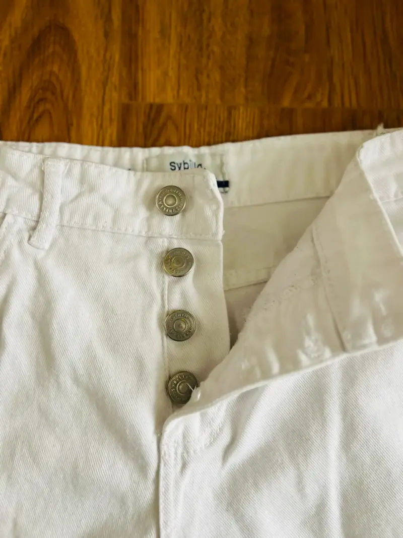 Pantalones blancos de pierna ancha Sybilla - 3