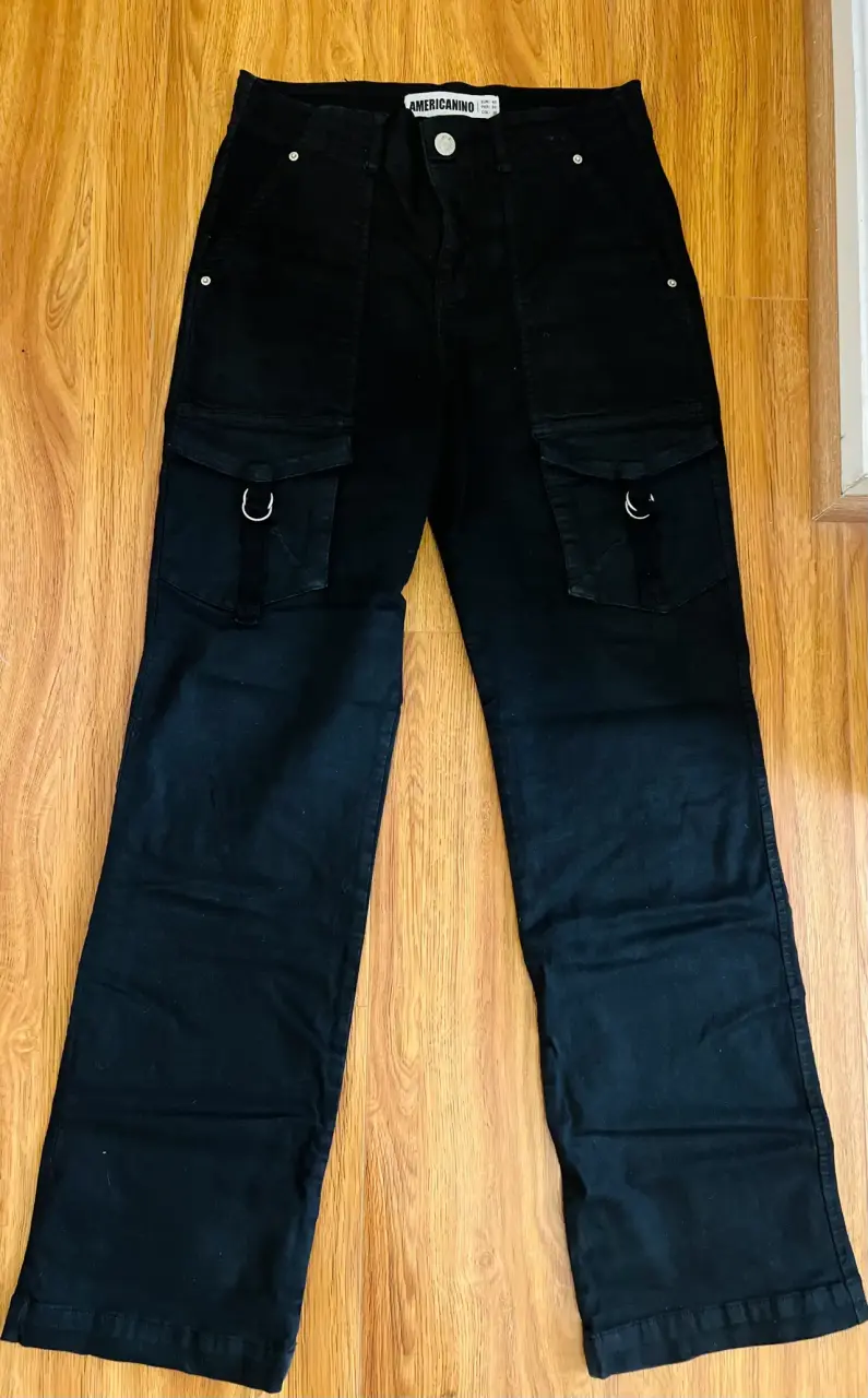 Pantalones cargo negros Americano para hombre - 1
