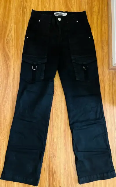 Pantalones cargo negros Americano para hombre - miniatura 1