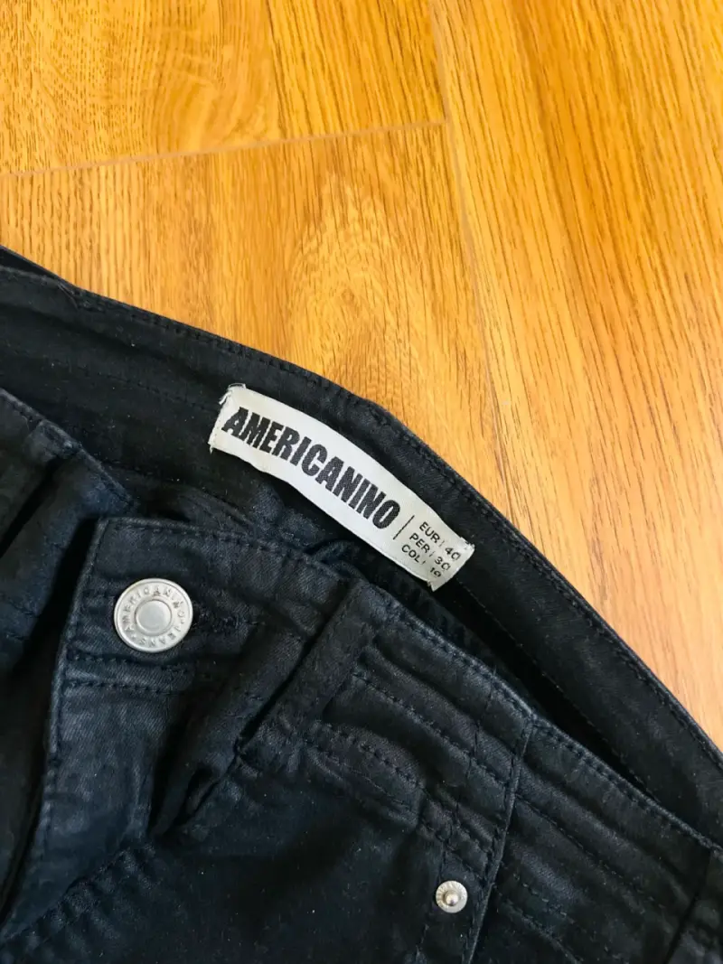 Pantalones cargo negros Americano para hombre - 2