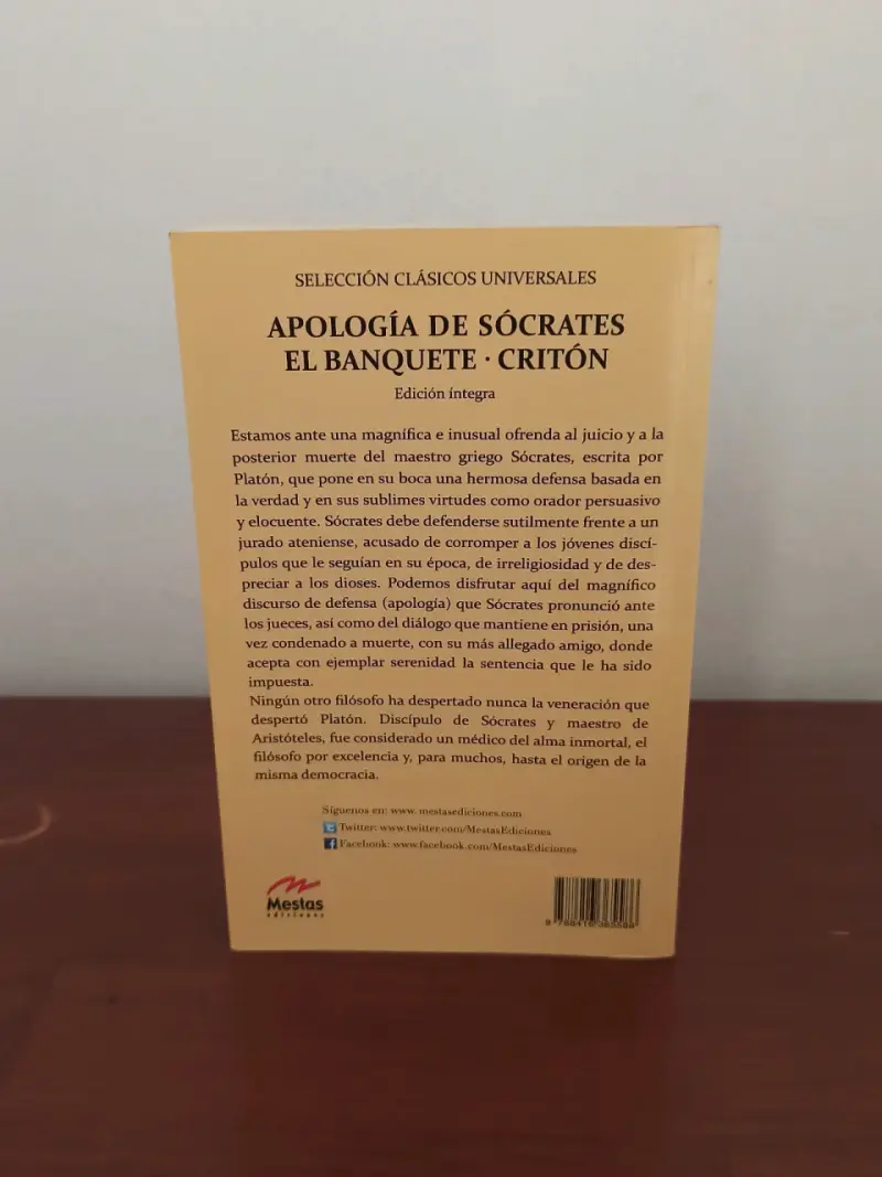 Apología de Sócrates, El Banquete, Critón - Platón - 2