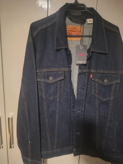 Chaqueta de mezclilla Levi's azul oscuro - miniatura 4