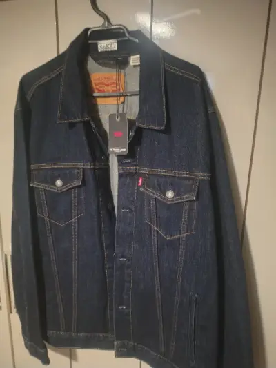 Chaqueta de mezclilla Levi's azul oscuro - miniatura 5