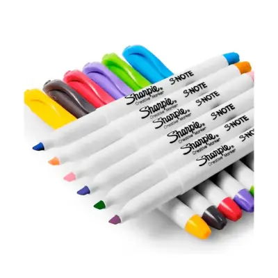 Set de 12 Marcadores Sharpie S-Note Colores Vivos - miniatura 2