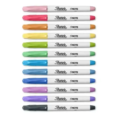 Set de 12 Marcadores Sharpie S-Note Colores Vivos - miniatura 3