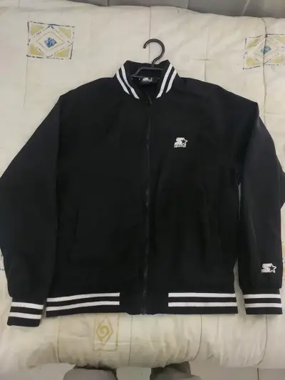 Chaqueta negra Starter con detalles blancos - miniatura 1