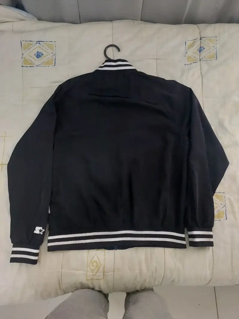Chaqueta negra Starter con detalles blancos - 2