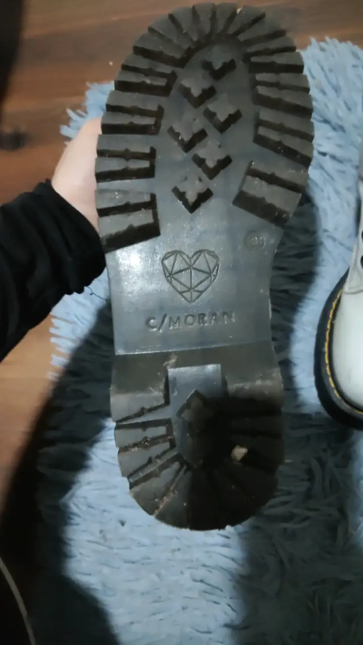Botas blancas de cuero con plataforma C/Moran - 4
