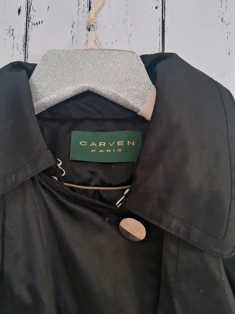 Abrigo negro Carven Paris para mujer - 3