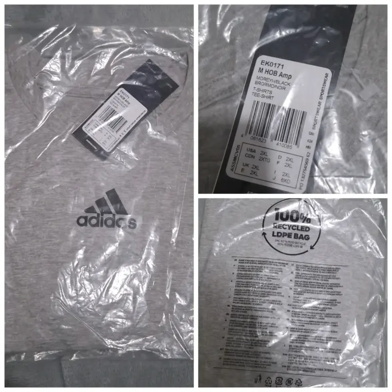 2 Poleras Adidas 2XL - Nuevas con Etiqueta - 1