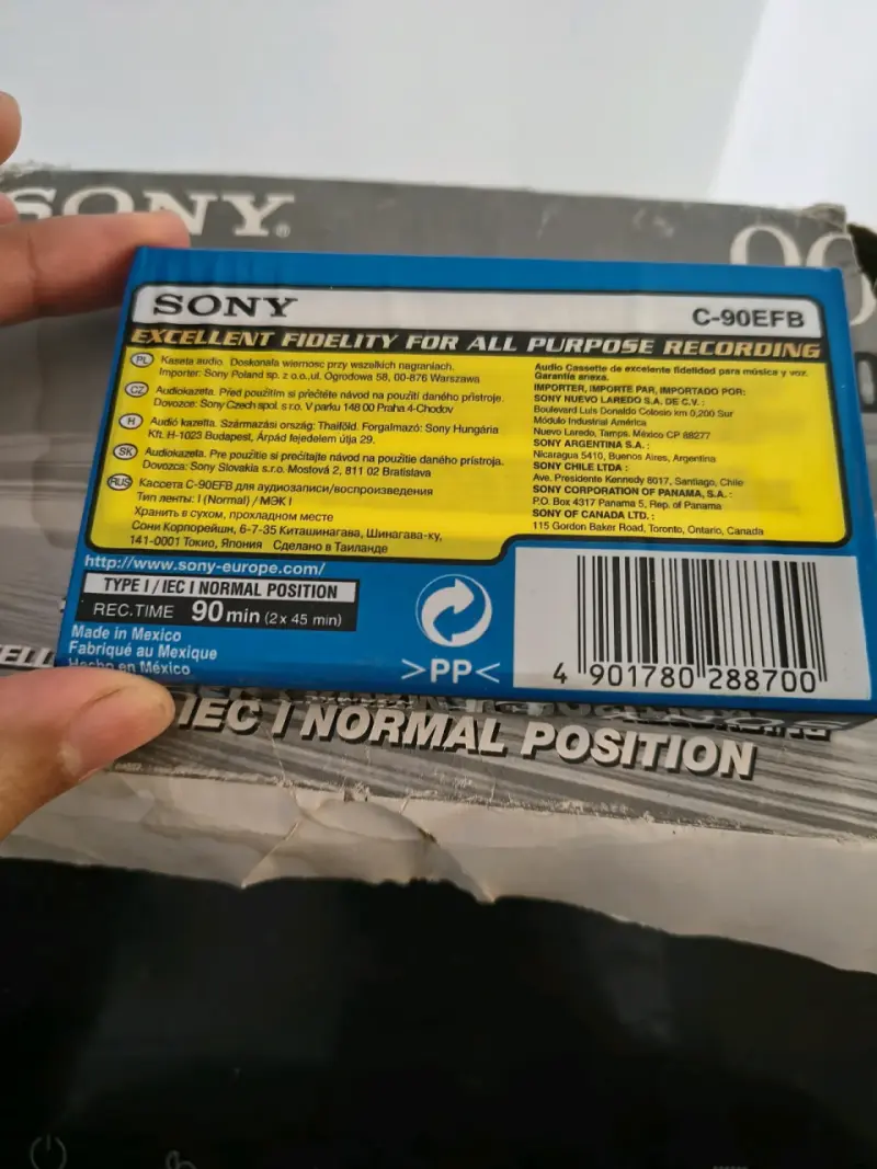 Cinta Cassette Sony EF90 90 Minutos - 3