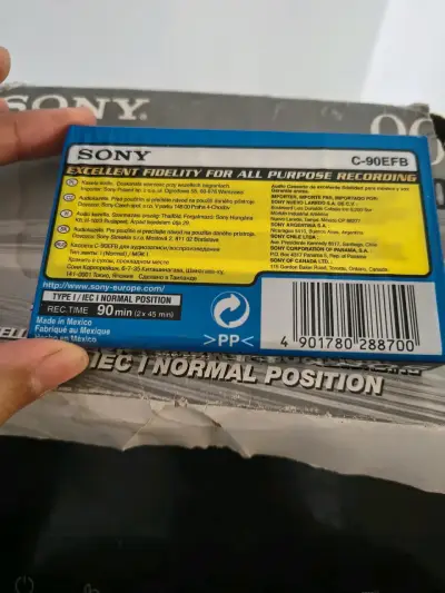 Cinta Cassette Sony EF90 90 Minutos - miniatura 3