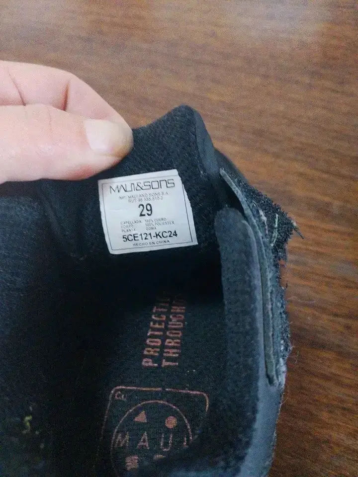 Zapatos escolares negros Maui & Sons talla 29 - 2