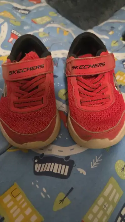 Zapatillas deportivas rojas para niños Skechers - miniatura 1